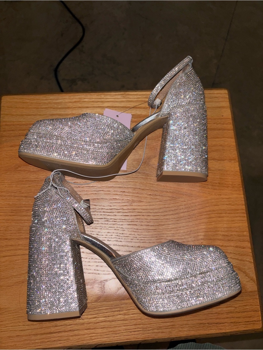 Wild Fable Rhinestone Platform Wedges Size 7 Women’s NWT